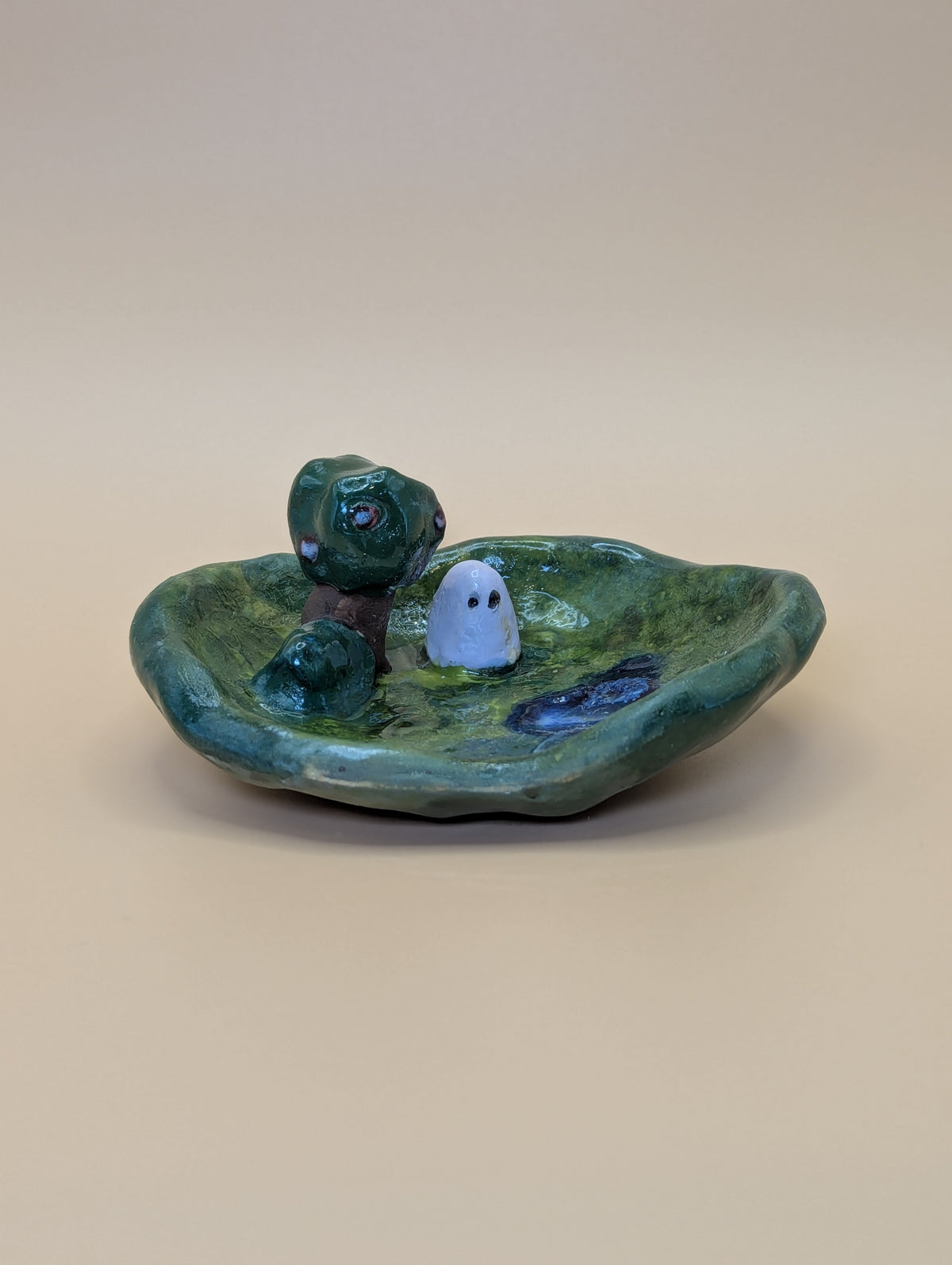 Ghost in Woodland Trinket Dish