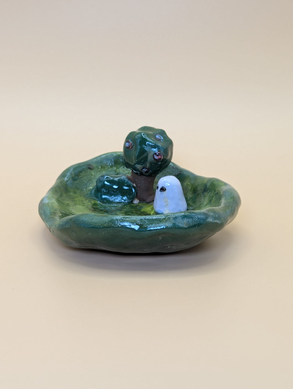 Ghost in Woodland Trinket Dish
