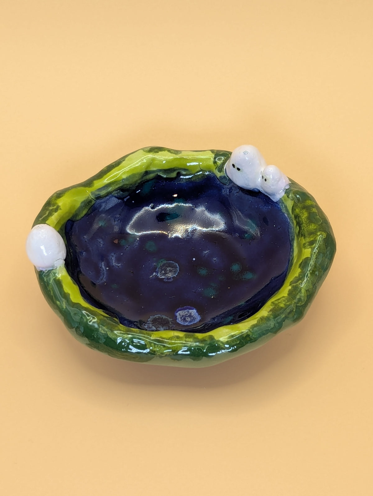 Ghosts over looking a pond Trinket Dish