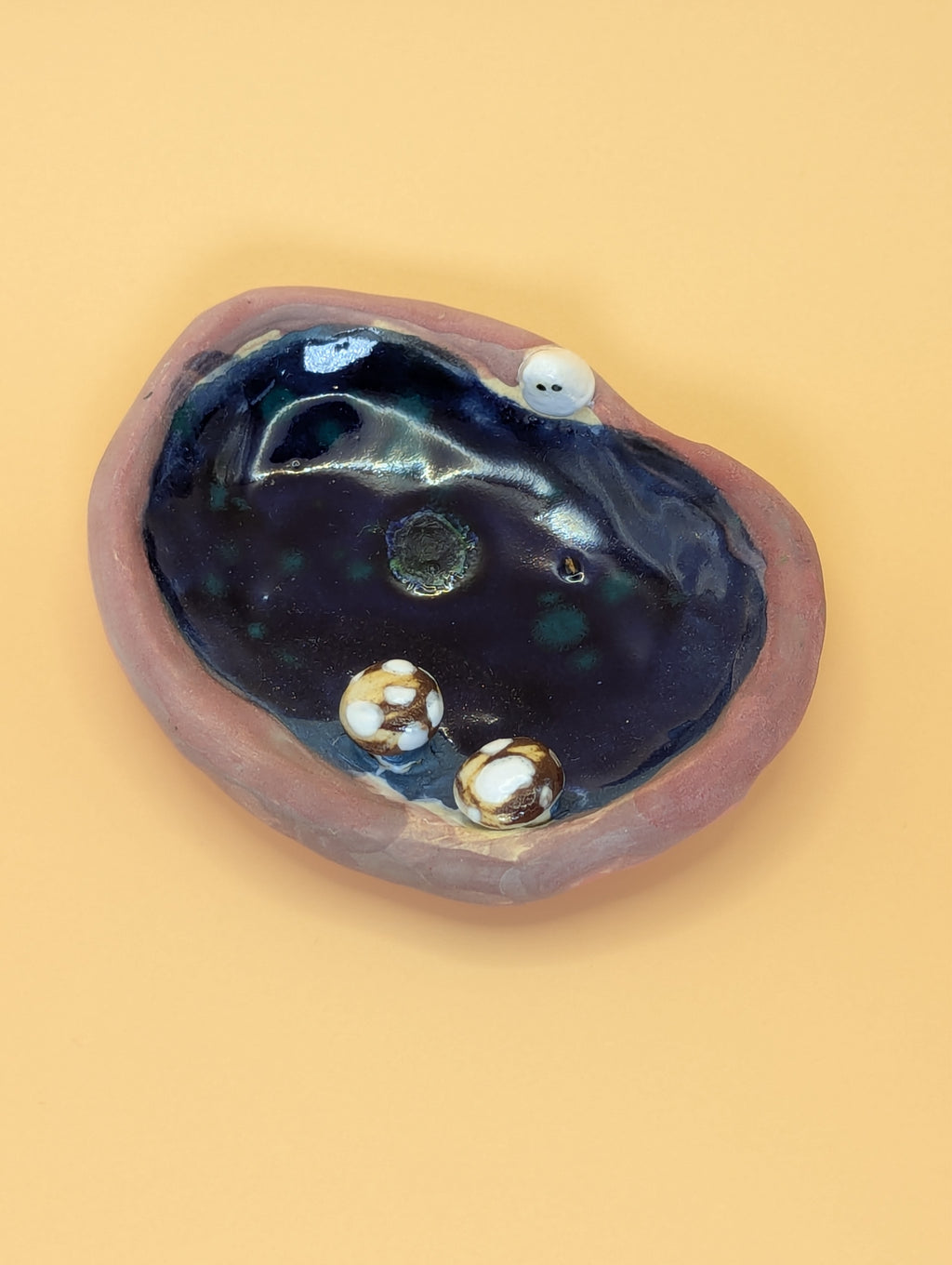 Ghosts Foraging for Mushrooms Trinket Dish