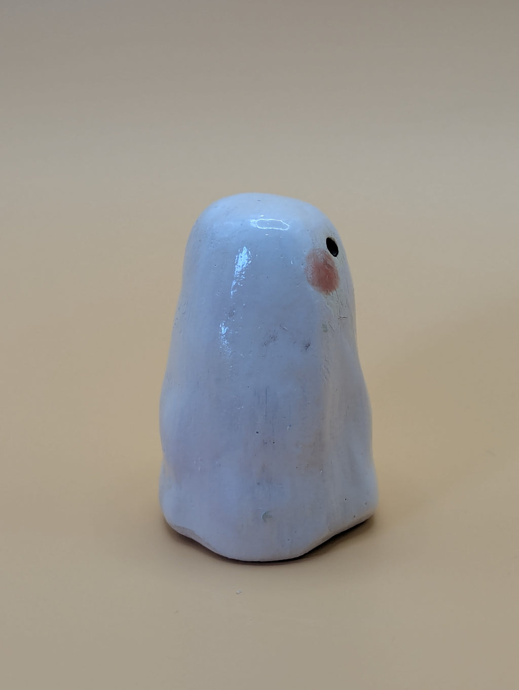 Blushing Ghost with Child Figurine