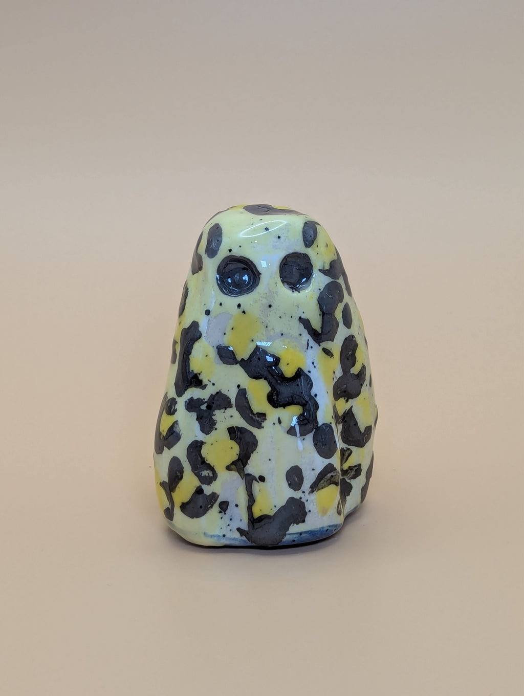 Yellow Leopard Spotted Ghost Figurine