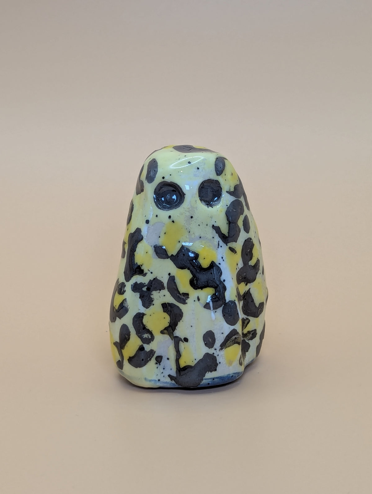 Yellow Leopard Spotted Ghost Figurine
