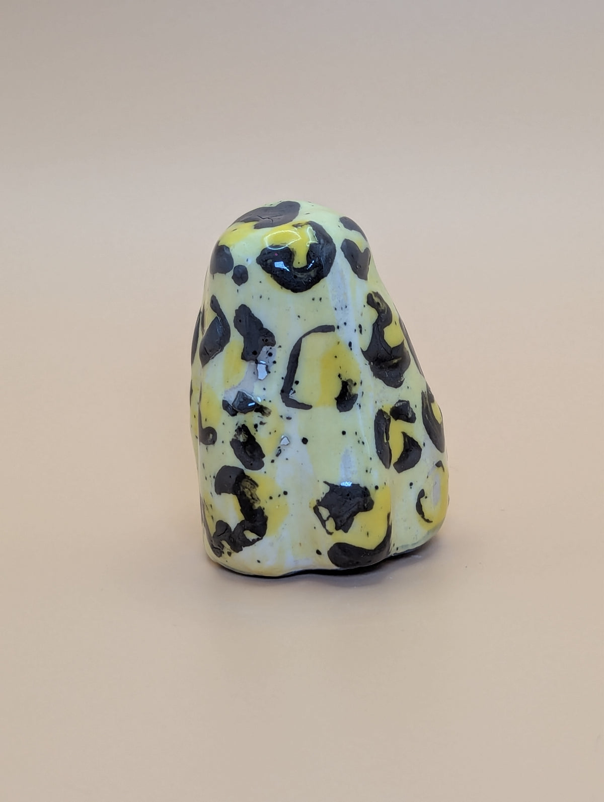 Yellow Leopard Spotted Ghost Figurine