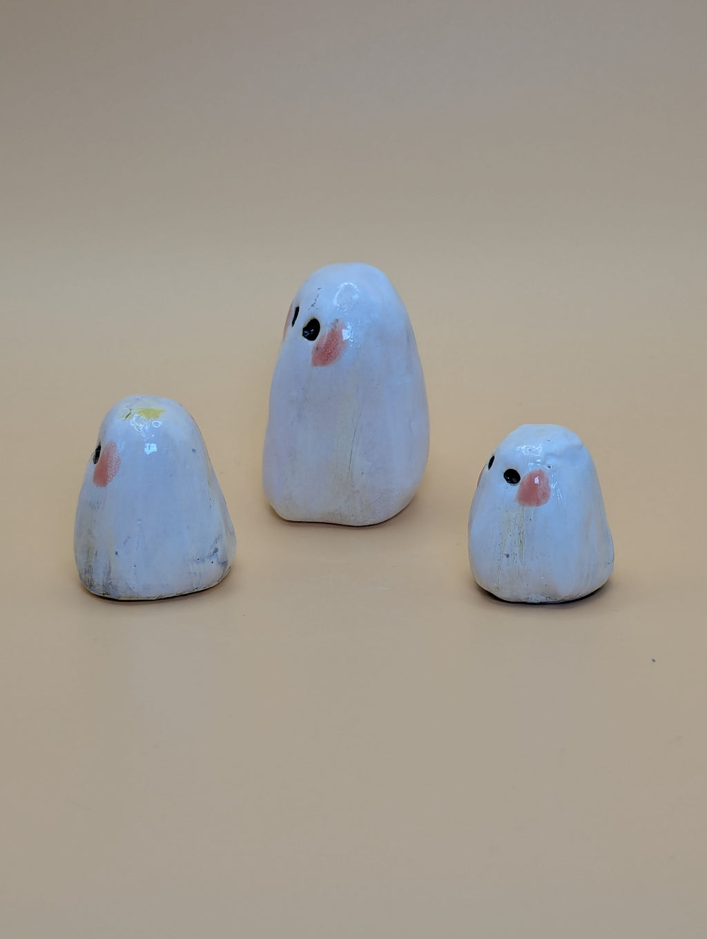 Blushing Ghost Family Figurines