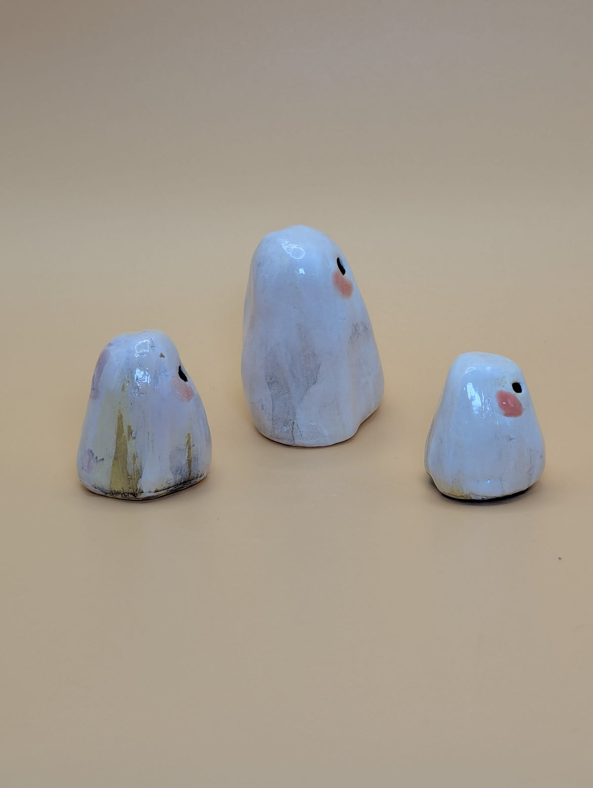 Blushing Ghost Family Figurines