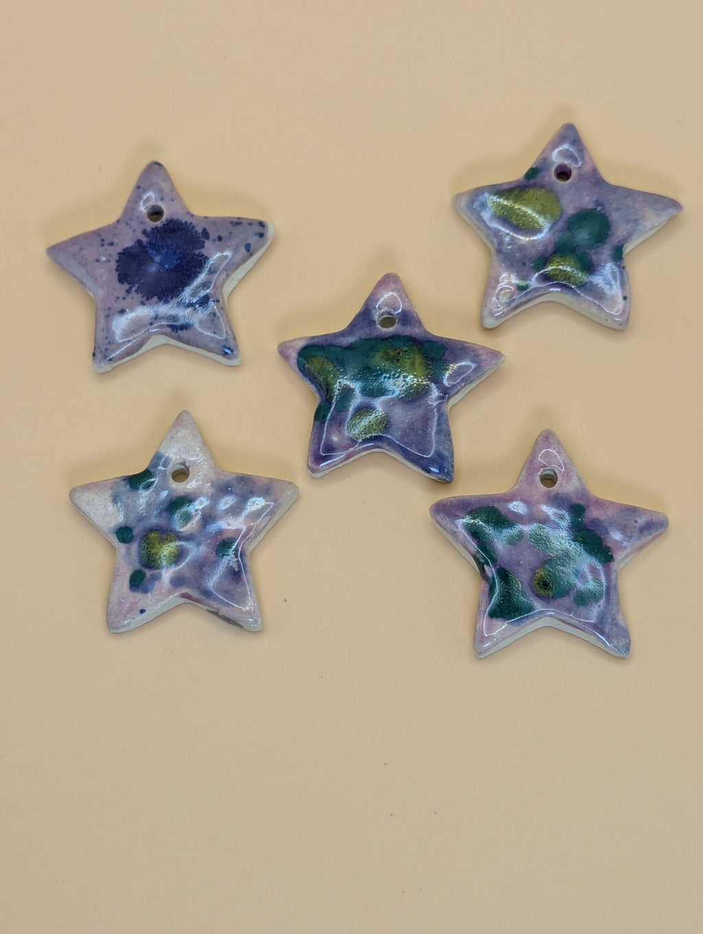 Handmade Ceramic Star Hanging Decoration