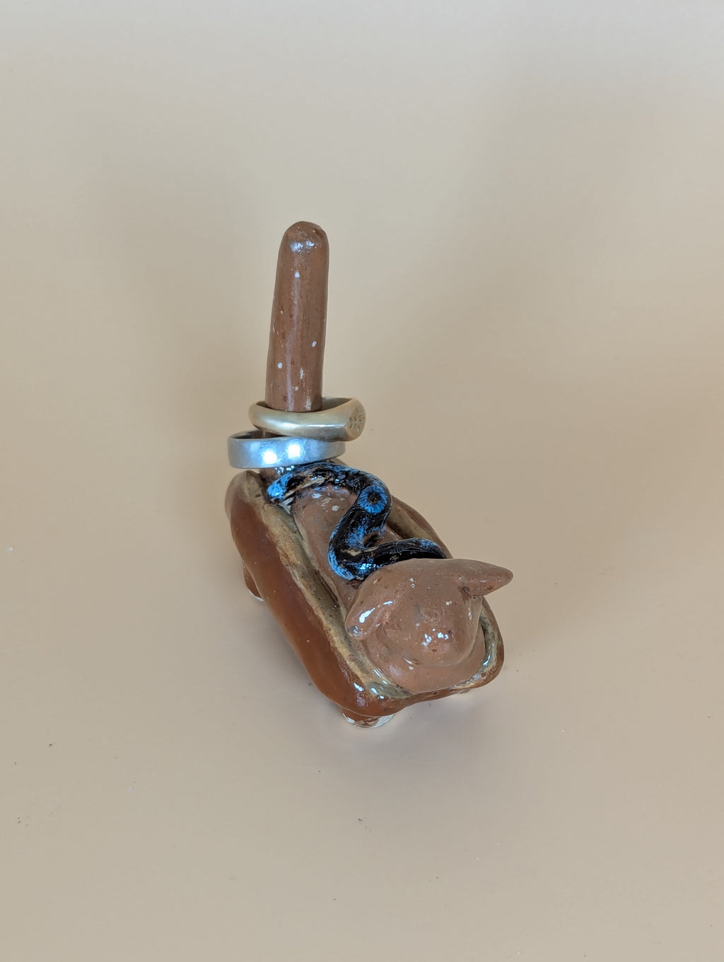 Ceramic Hot Dog Ring Holders