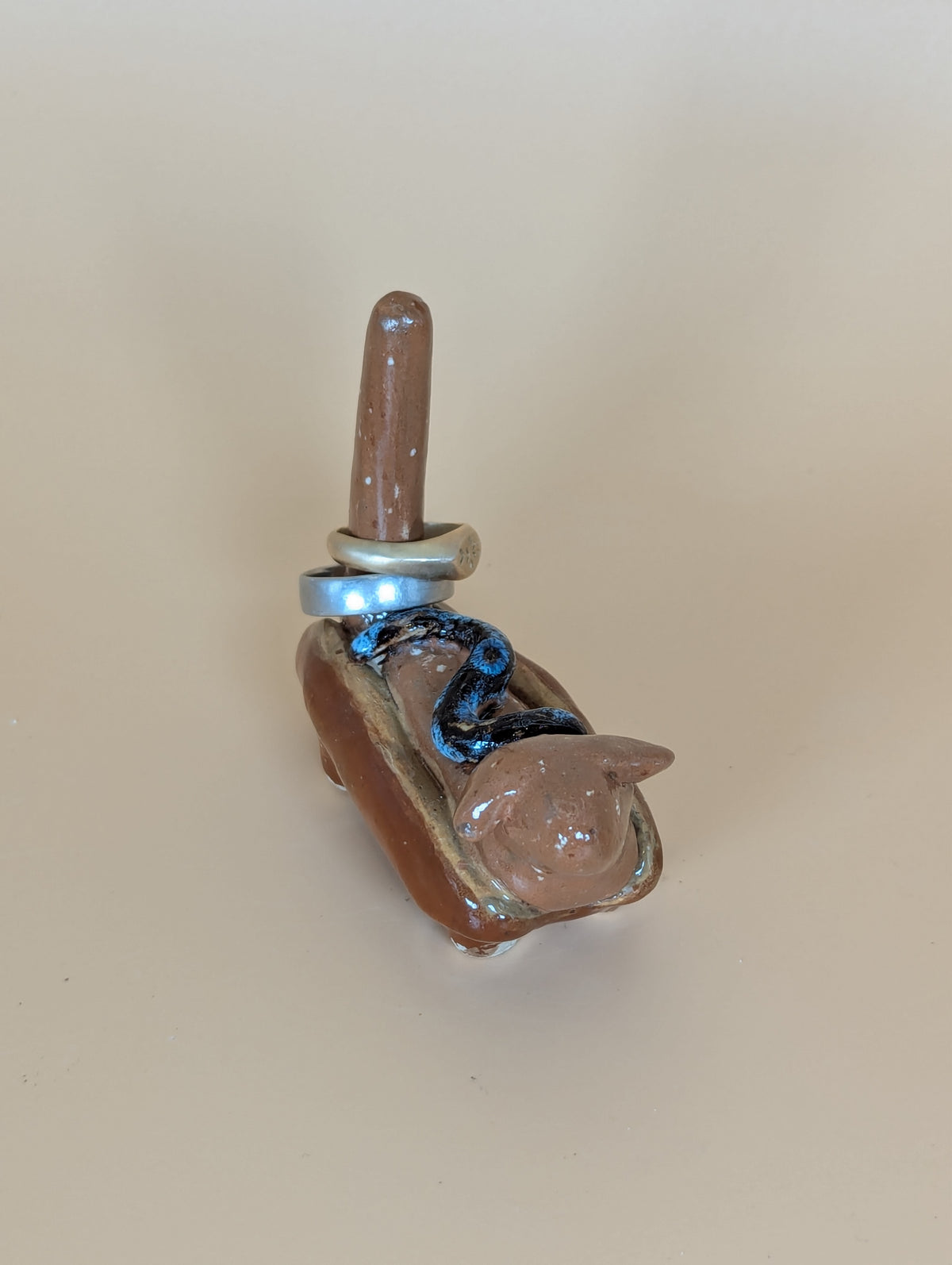 Ceramic Hot Dog Ring Holders