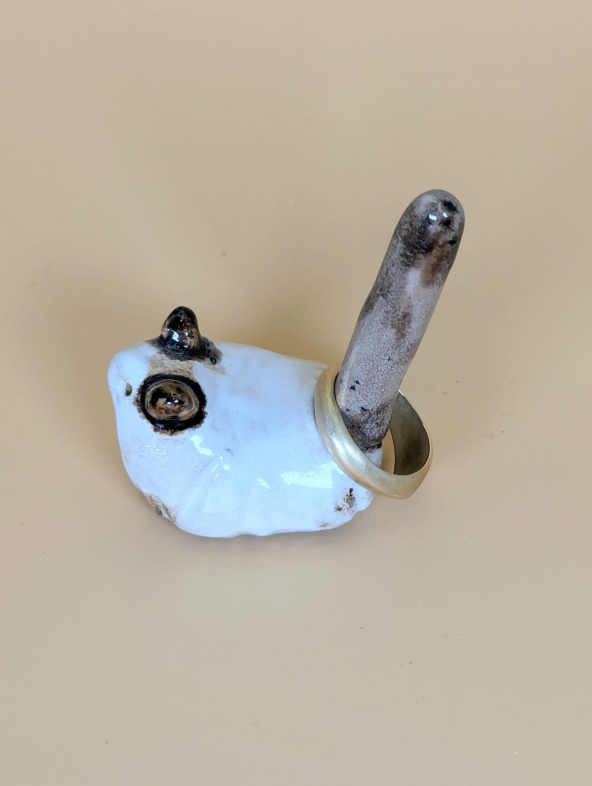 Ghost Cat Ring Holder (Ceramic)